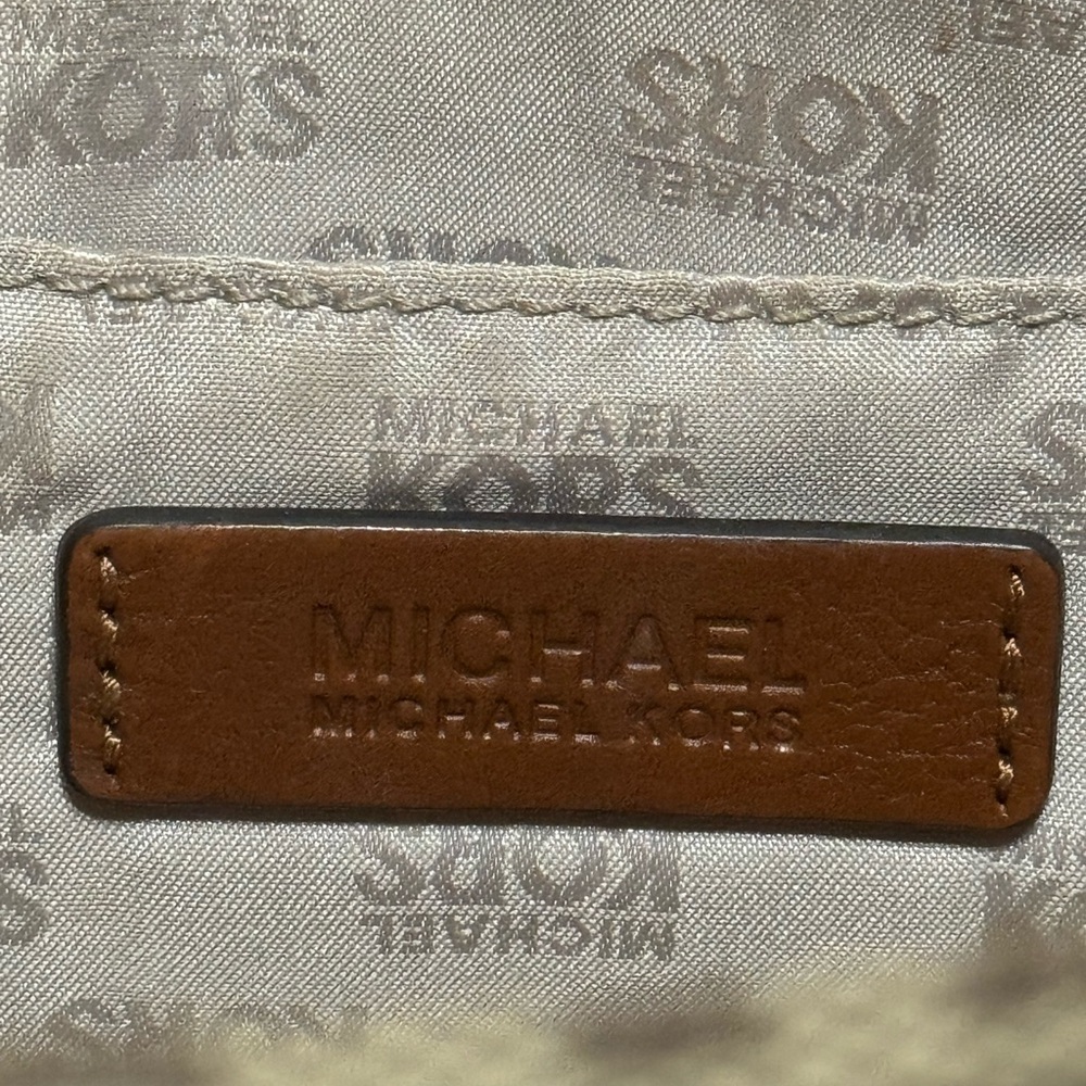 Michael Kors Brown Logo Tote Bag - Picture 14 of 16
